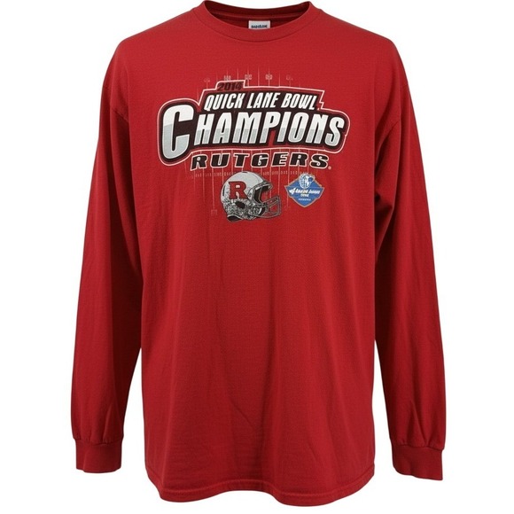 Blue 84 Other - Blue 84 Rutgers Scarlet Knights 2014 Quick Lane Bowl Champions Red Mens 2XL